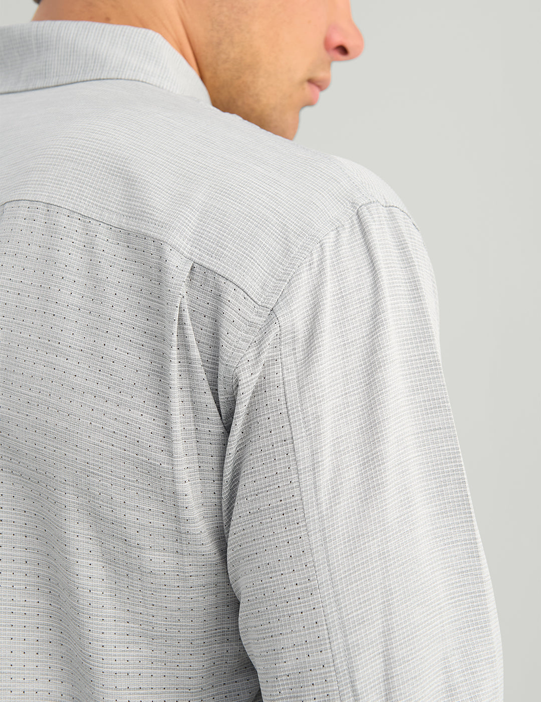 Huk Tide Point Heathered Ripstop Button-Down - Sharkskin Heather