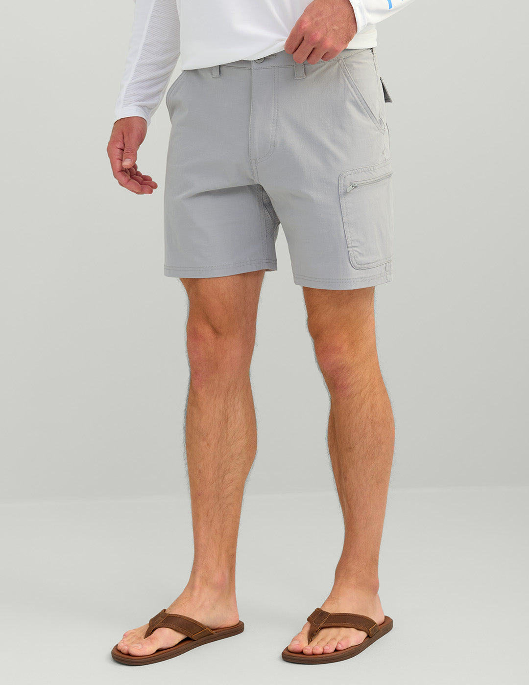 Huk Next Level 7-inch Short - Overcast Grey