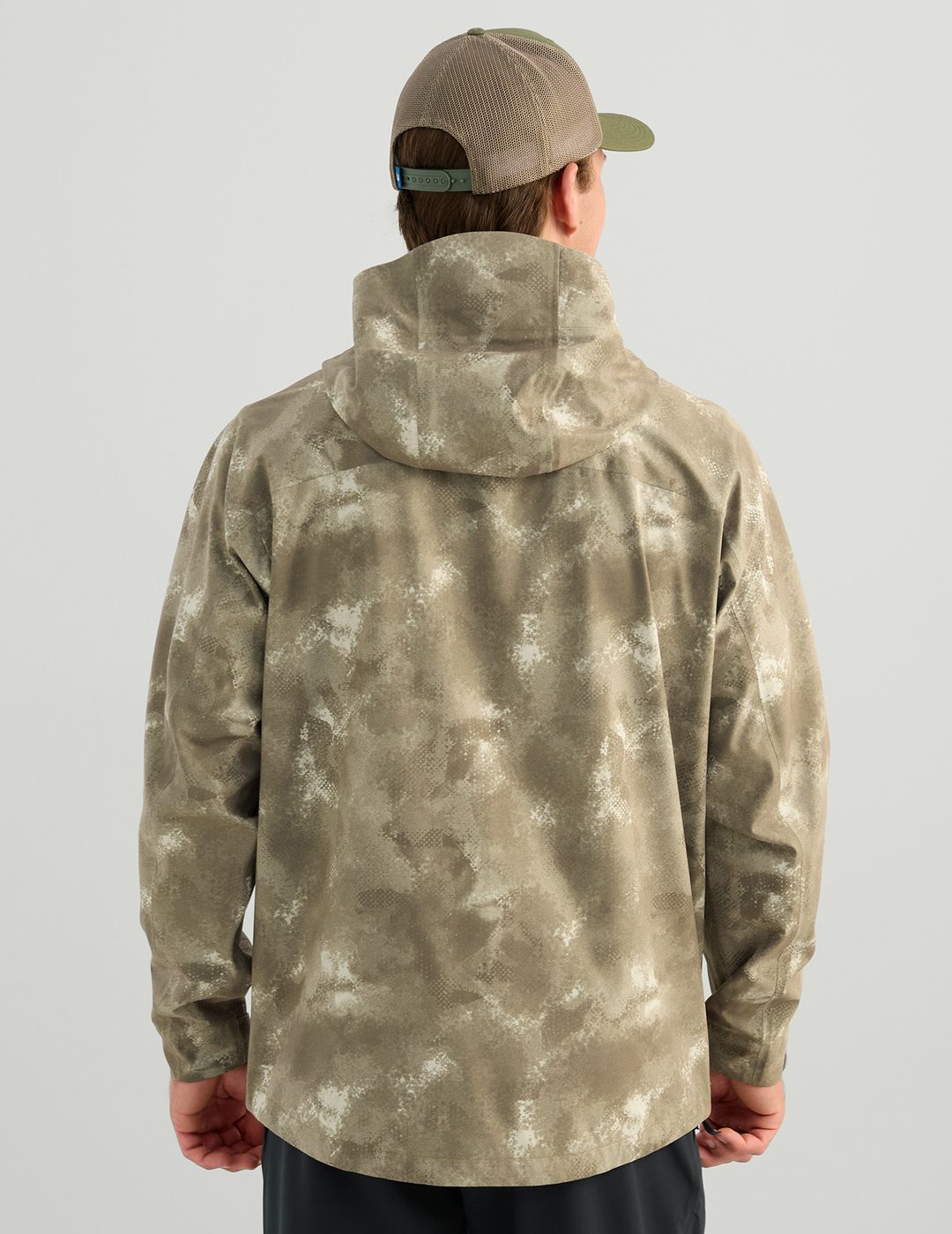 Huk Storm Printed 3-Layer Jacket - Moss Santee Sands