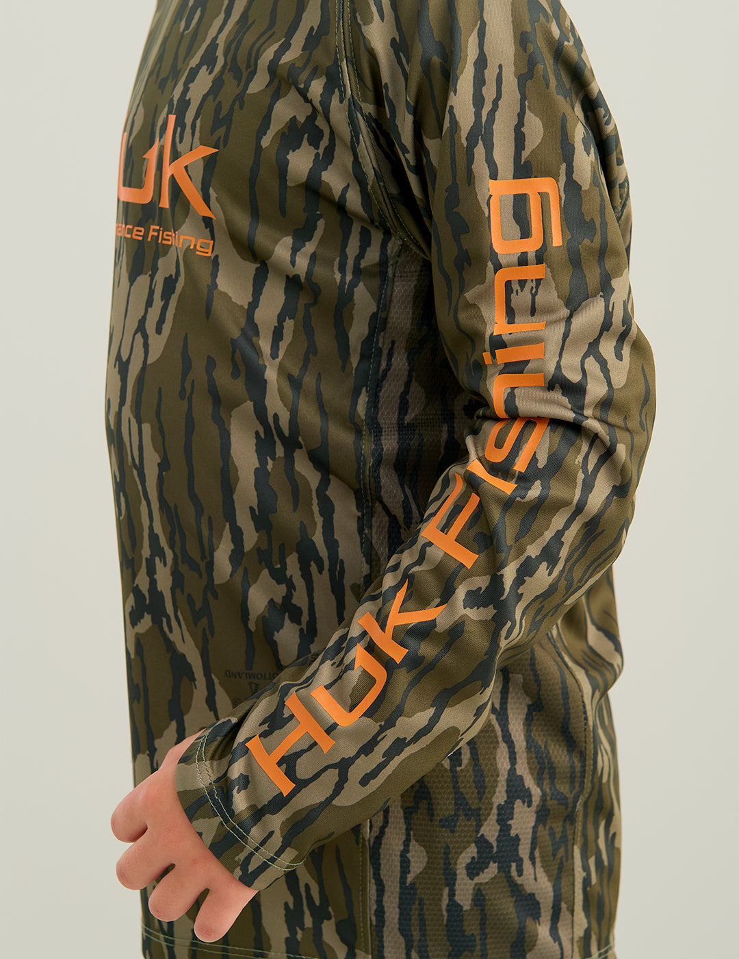 Huk Kids Mossy Oak Pursuit Performance Crew - Mossy Oak Bottomland