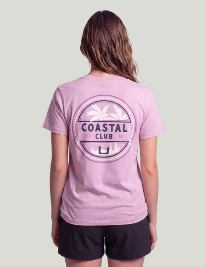 Huk Womens Shoreline Breeze Tee - Oleander