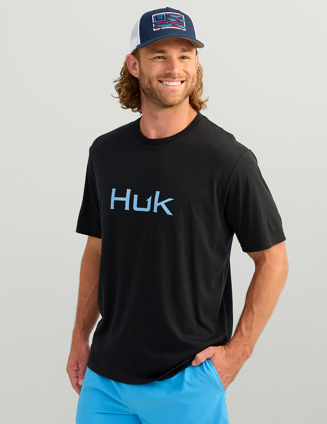 Huk Classic Logo Tee - Black