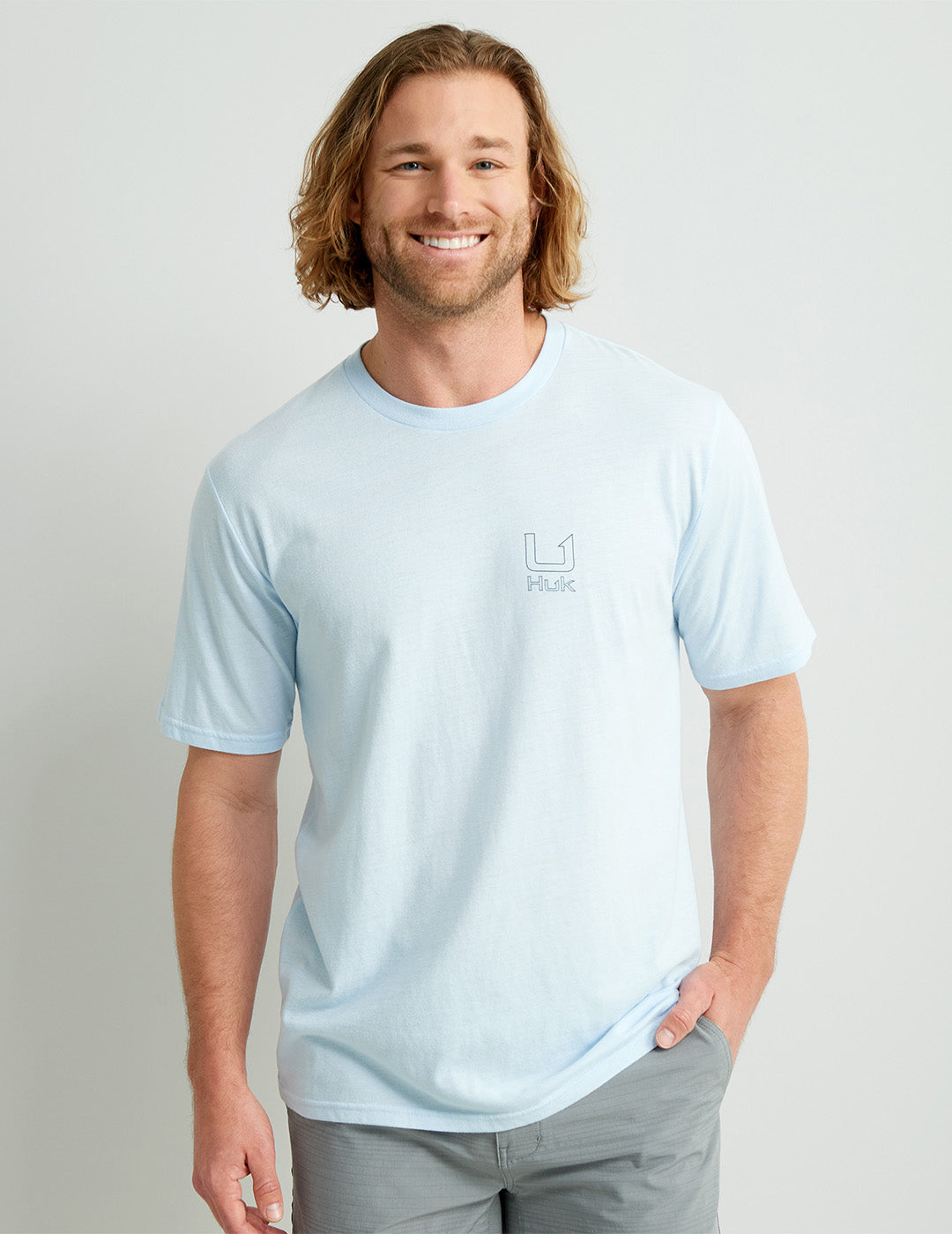 Huk Salute Tee - Ice Water