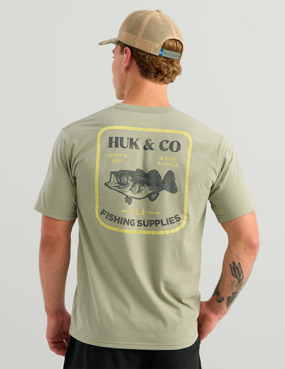 Huk Huk and Co Pocket Tee - Seagrass
