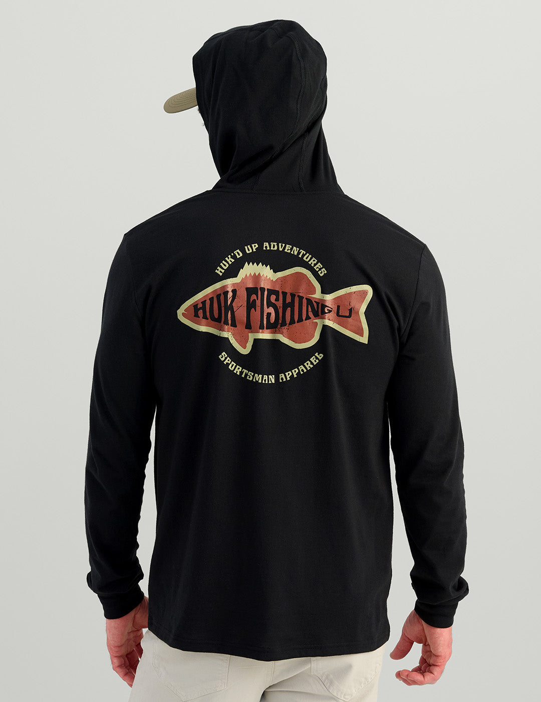 Huk Bass Apparel Hoodie Tee - Black
