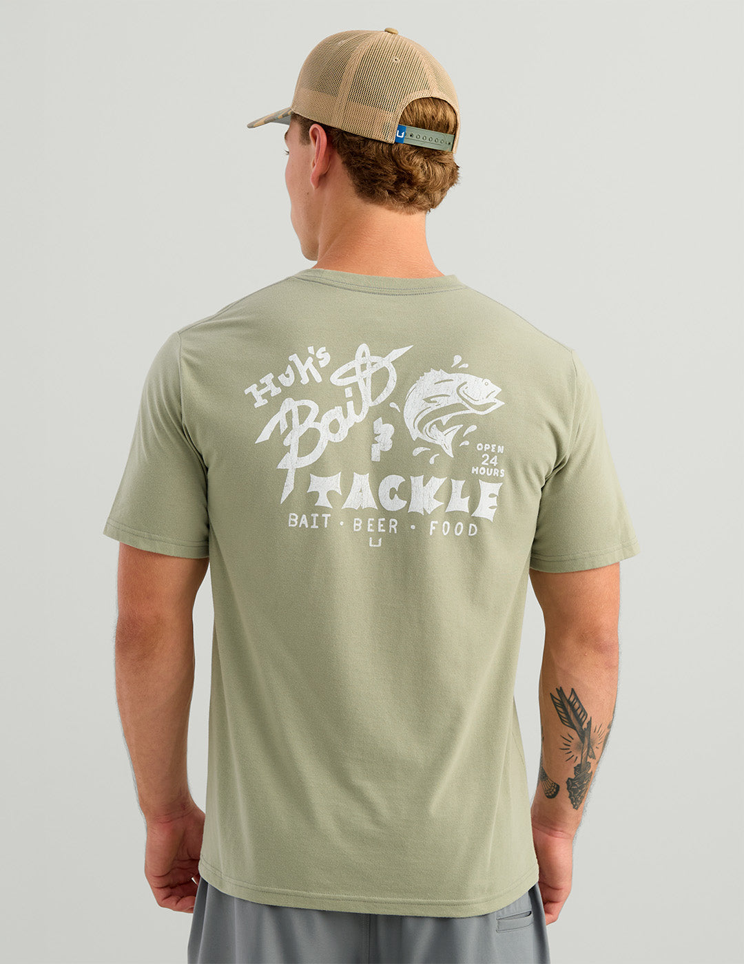 Huk Huk Bait Tee - Seagrass
