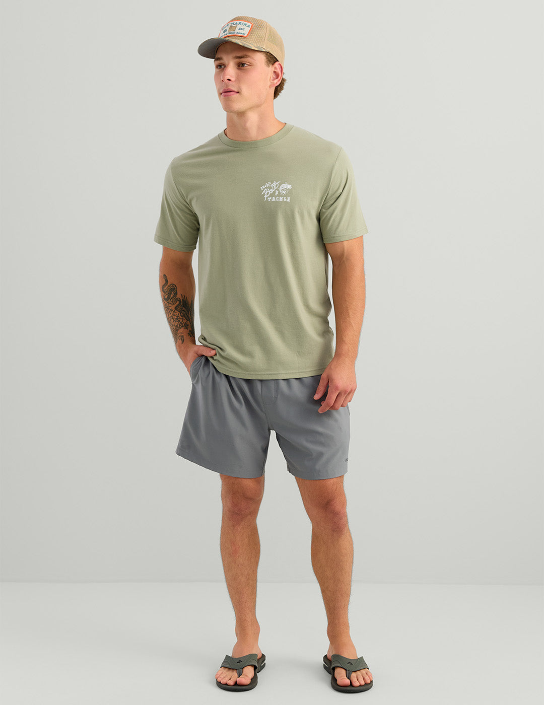 Huk Huk Bait Tee - Seagrass