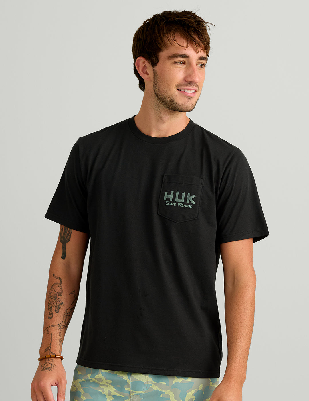 Huk Scenic Pocket Tee - Black