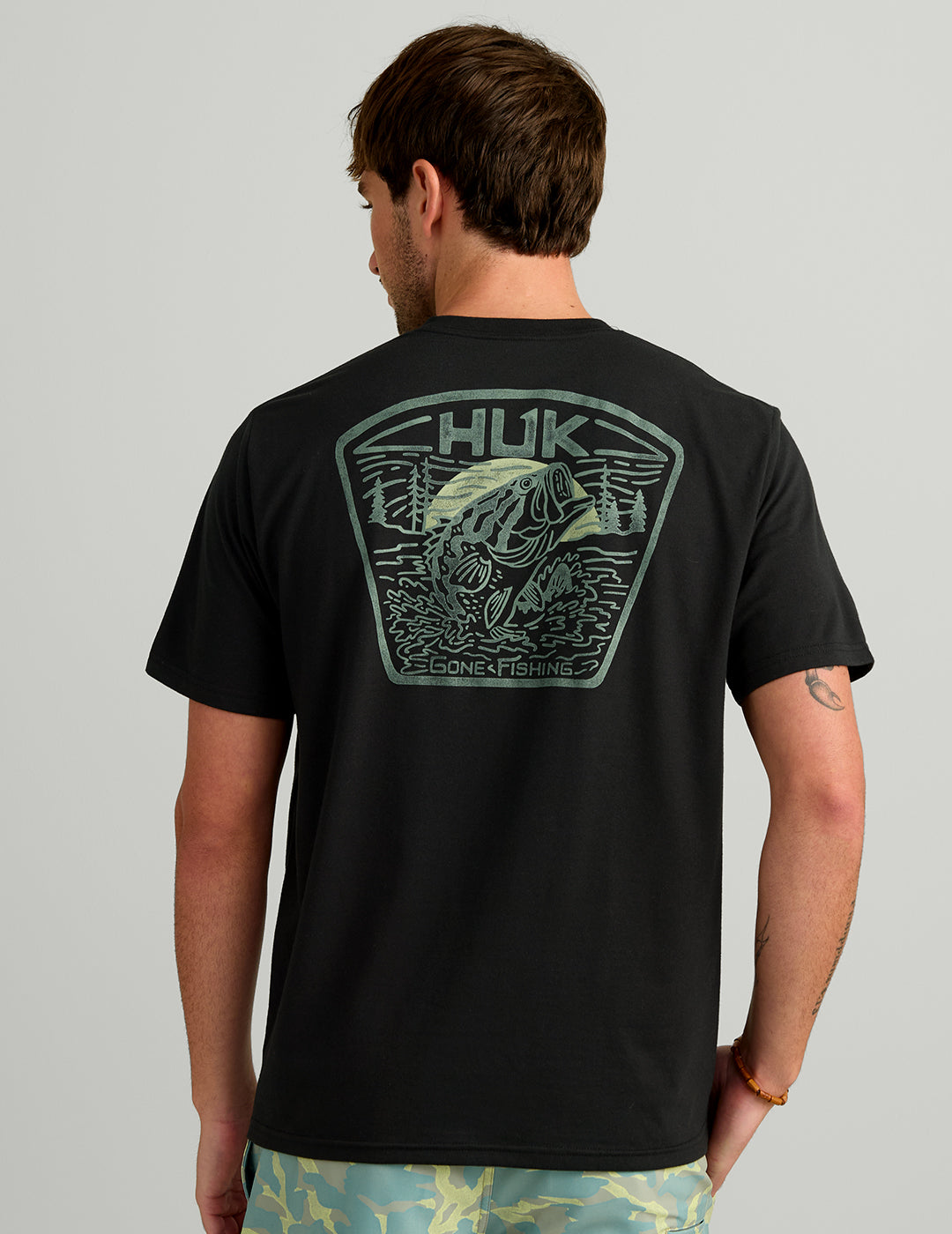 Huk Scenic Pocket Tee - Black