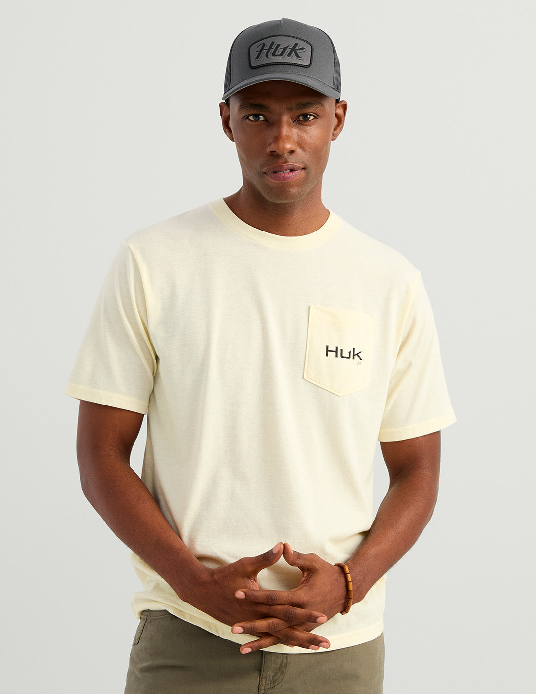 Huk KC Tools Pocket Tee - Egret