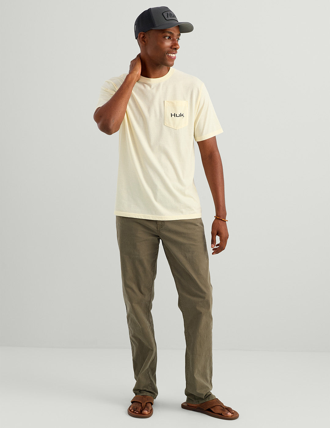 Huk KC Tools Pocket Tee - Egret