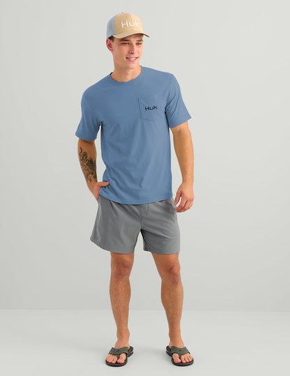 Huk KC Tools Pocket Tee - Stormy Blue