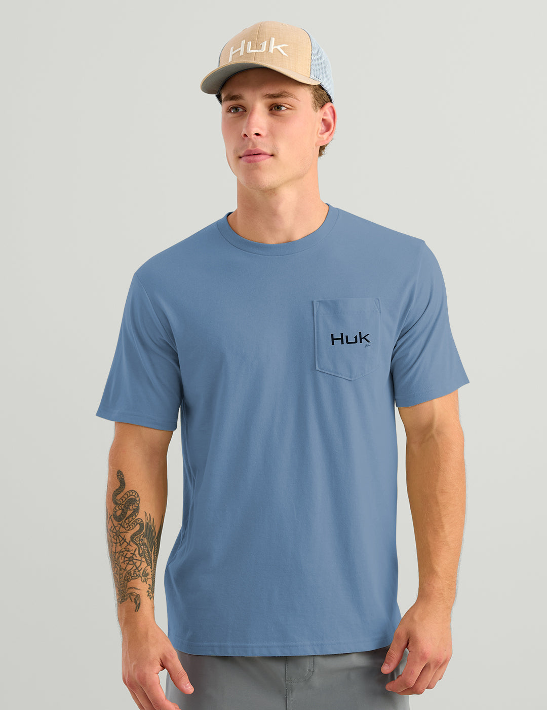 Huk KC Tools Pocket Tee - Stormy Blue