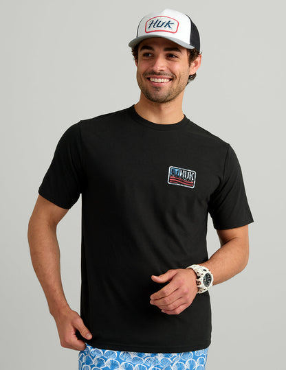 Huk Huk Born Wave Tee - Black