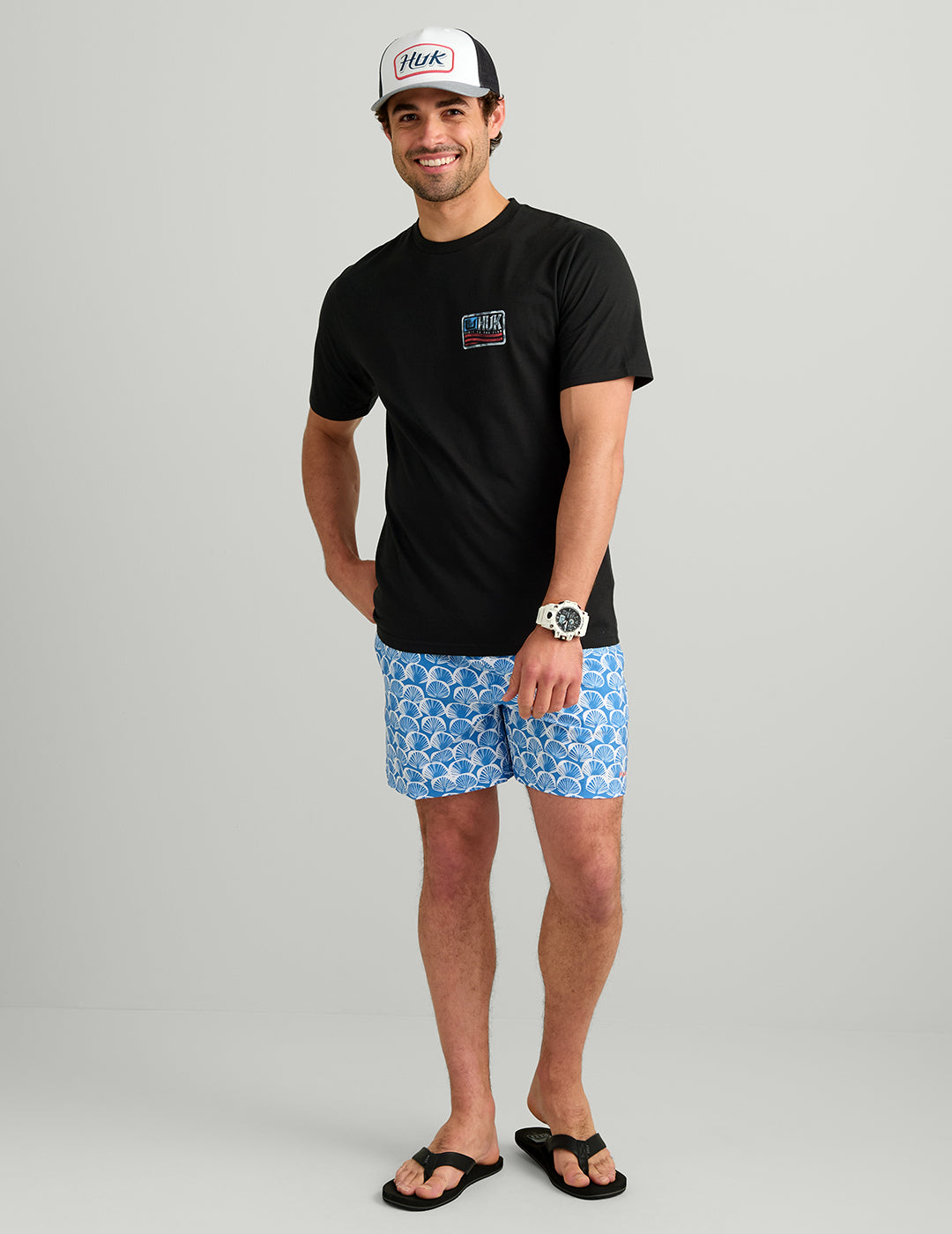 Huk Huk Born Wave Tee - Black