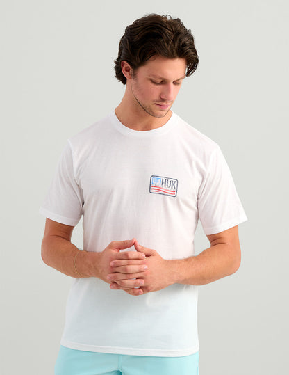 Huk Huk Born Wave Tee - White