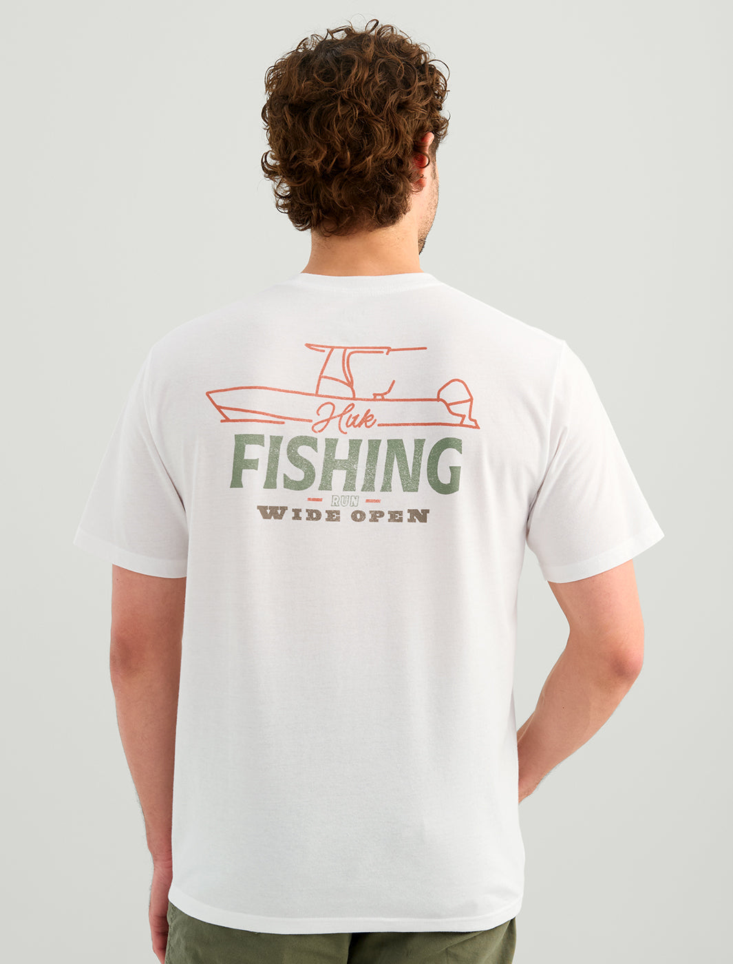 Huk Huk Wave Pocket Tee - White