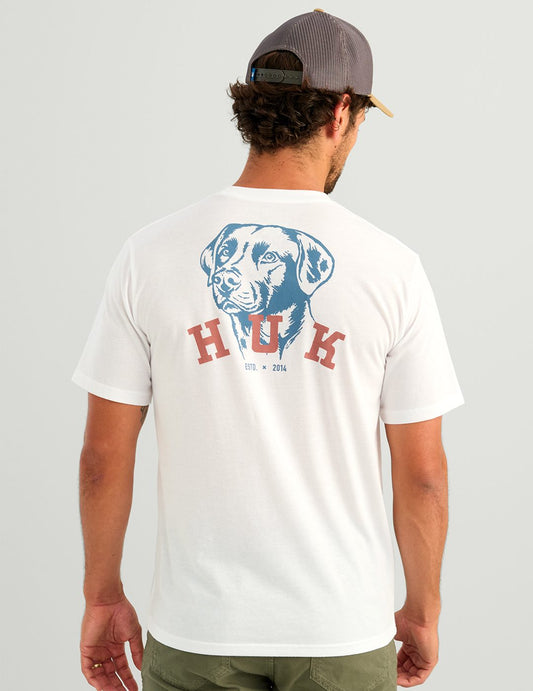 Huk Lab Sketch Short Sleeve Pocket Tee - White