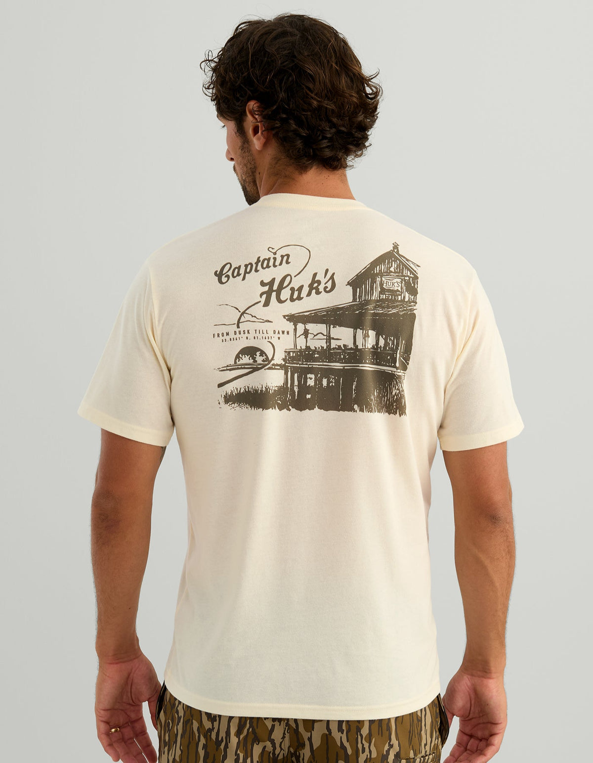 Huk Low Tide Pocket Tee - Egret