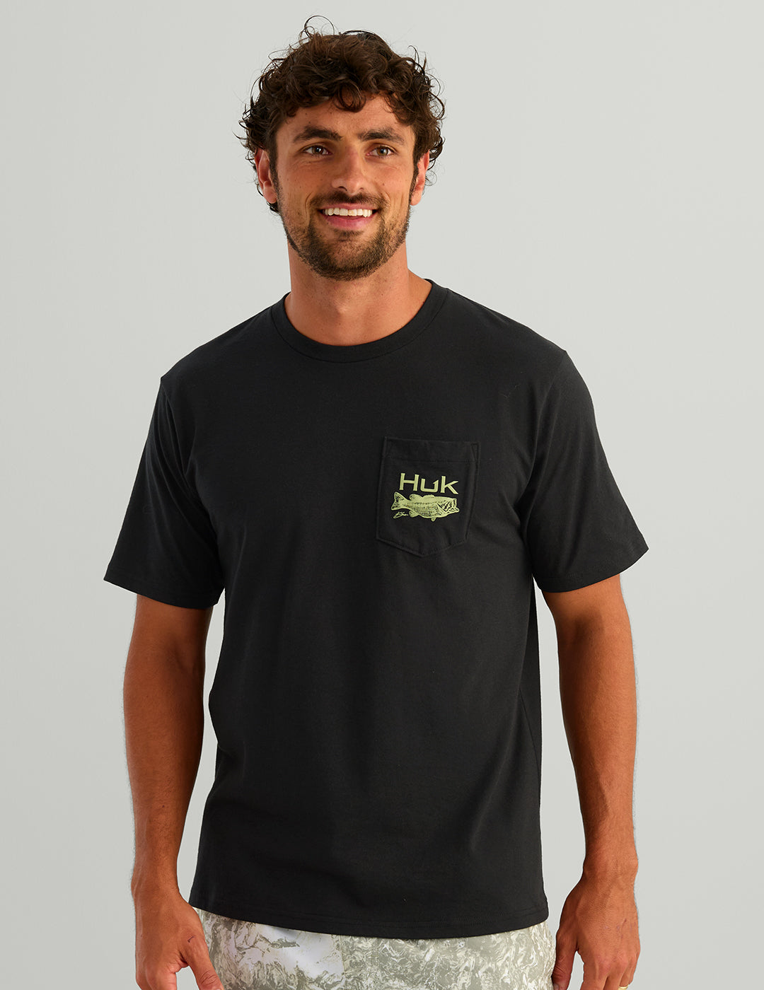 Huk KC One Hit Pocket Tee - Black