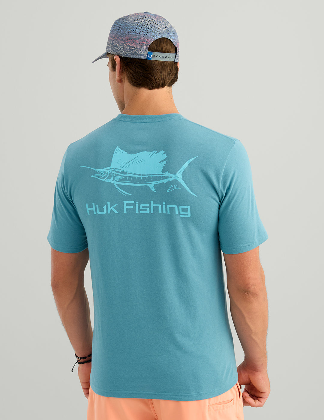 Huk KC One Hit Pocket Tee - Aqua Haze