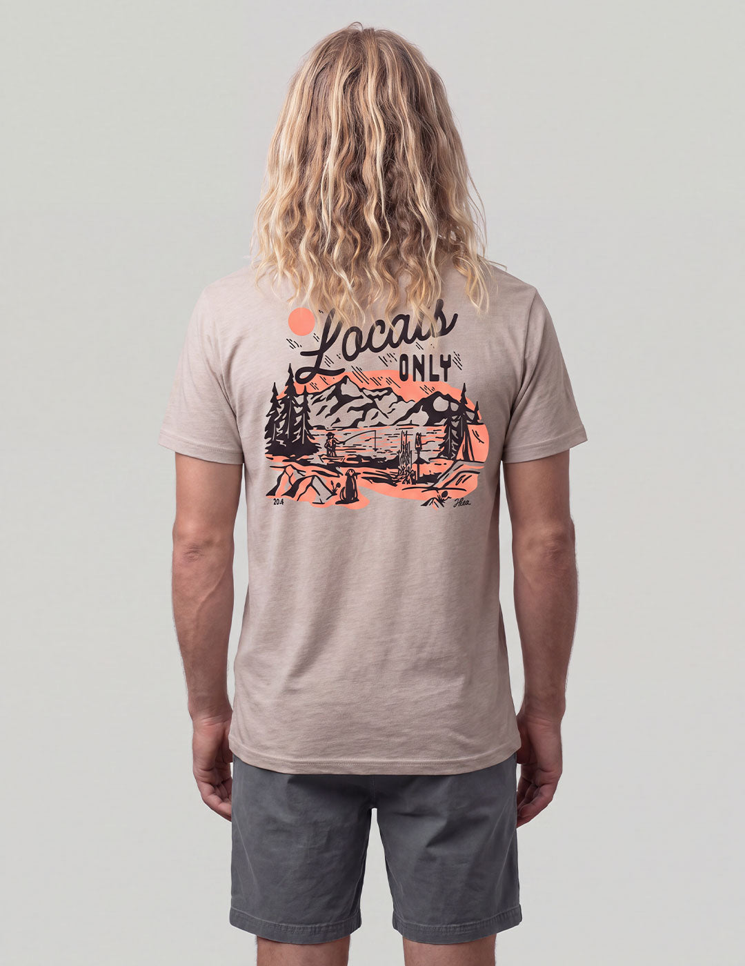Huk Camp Vibes Tee - River Rock Heather