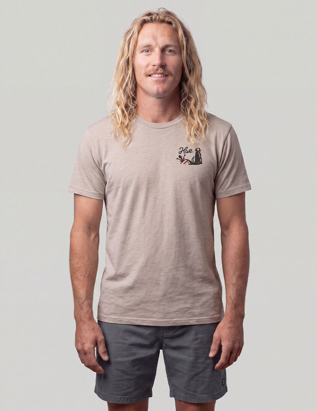 Huk Camp Vibes Tee - River Rock Heather