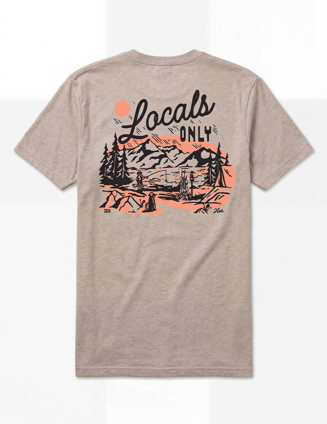 Huk Camp Vibes Tee - River Rock Heather