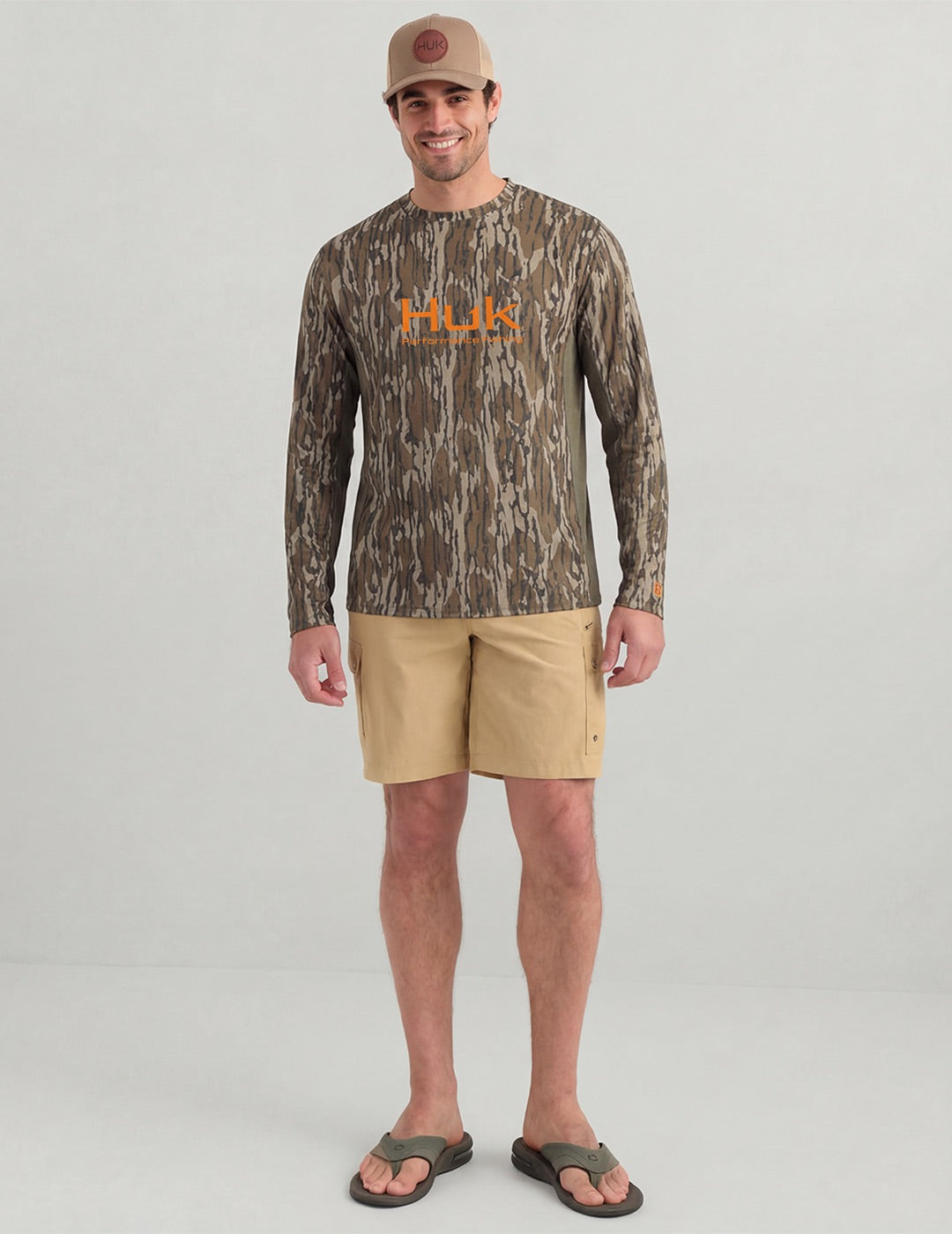 Huk Icon X Mossy Oak Bottomland Crew - Mossy Oak Bottomland
