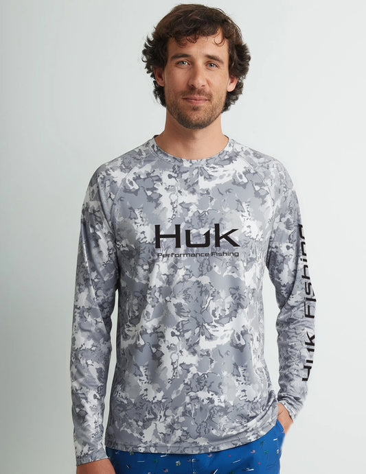 Huk Pursuit Performance Crew - Fin Flats Volcanic Ash