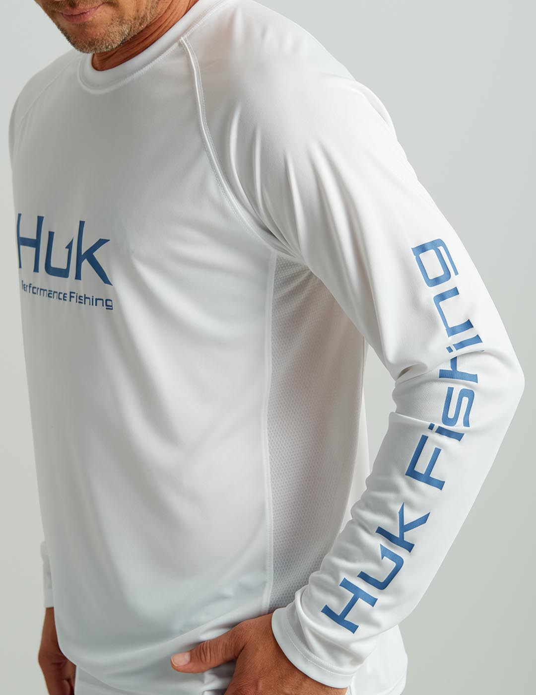 Huk Pursuit Performance Crew - White