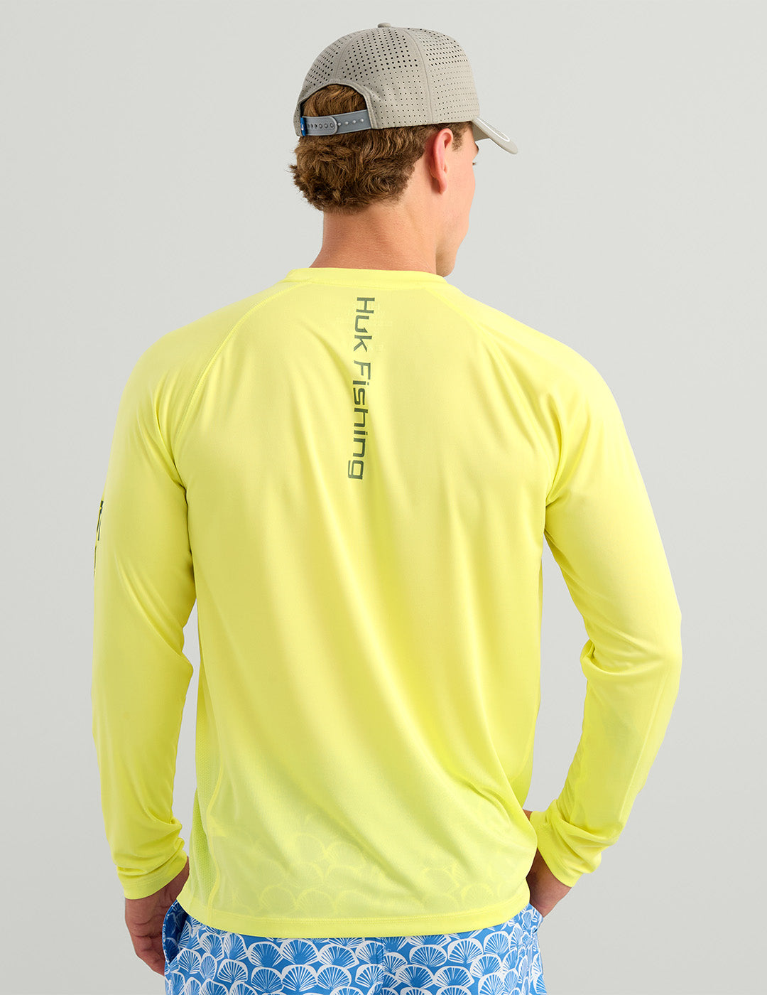Huk Pursuit Performance Crew - Vintage Chartreuse