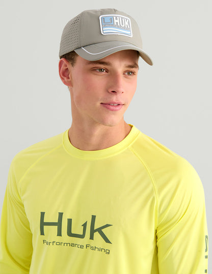Huk Pursuit Performance Crew - Vintage Chartreuse