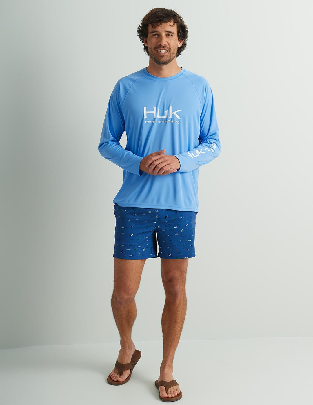 Huk Pursuit Performance Crew - Marolina Blue