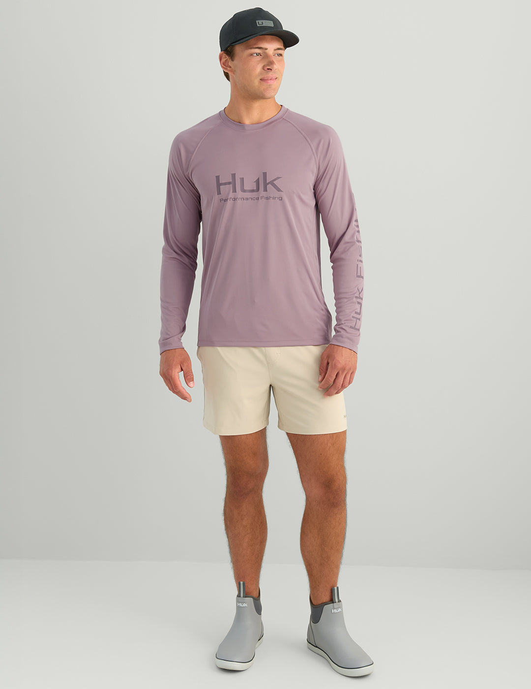Huk Pursuit Performance Crew - Salt Plum
