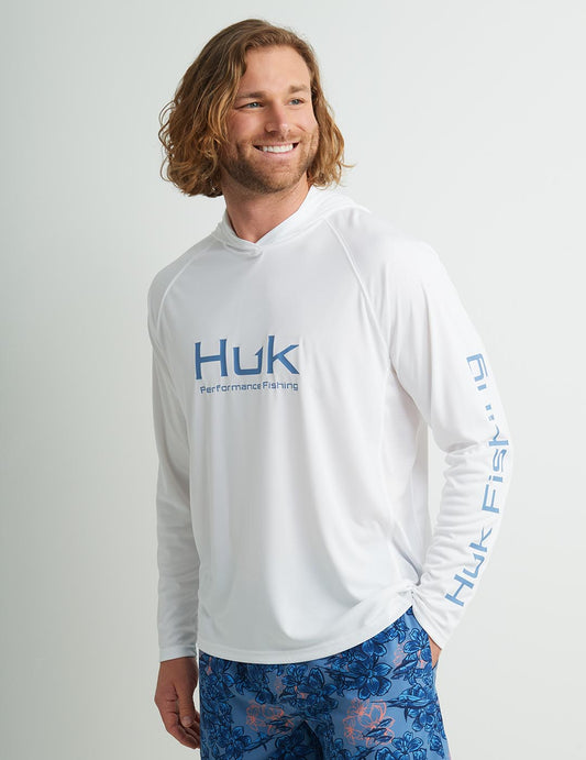Huk Pursuit Performance Hoodie - White