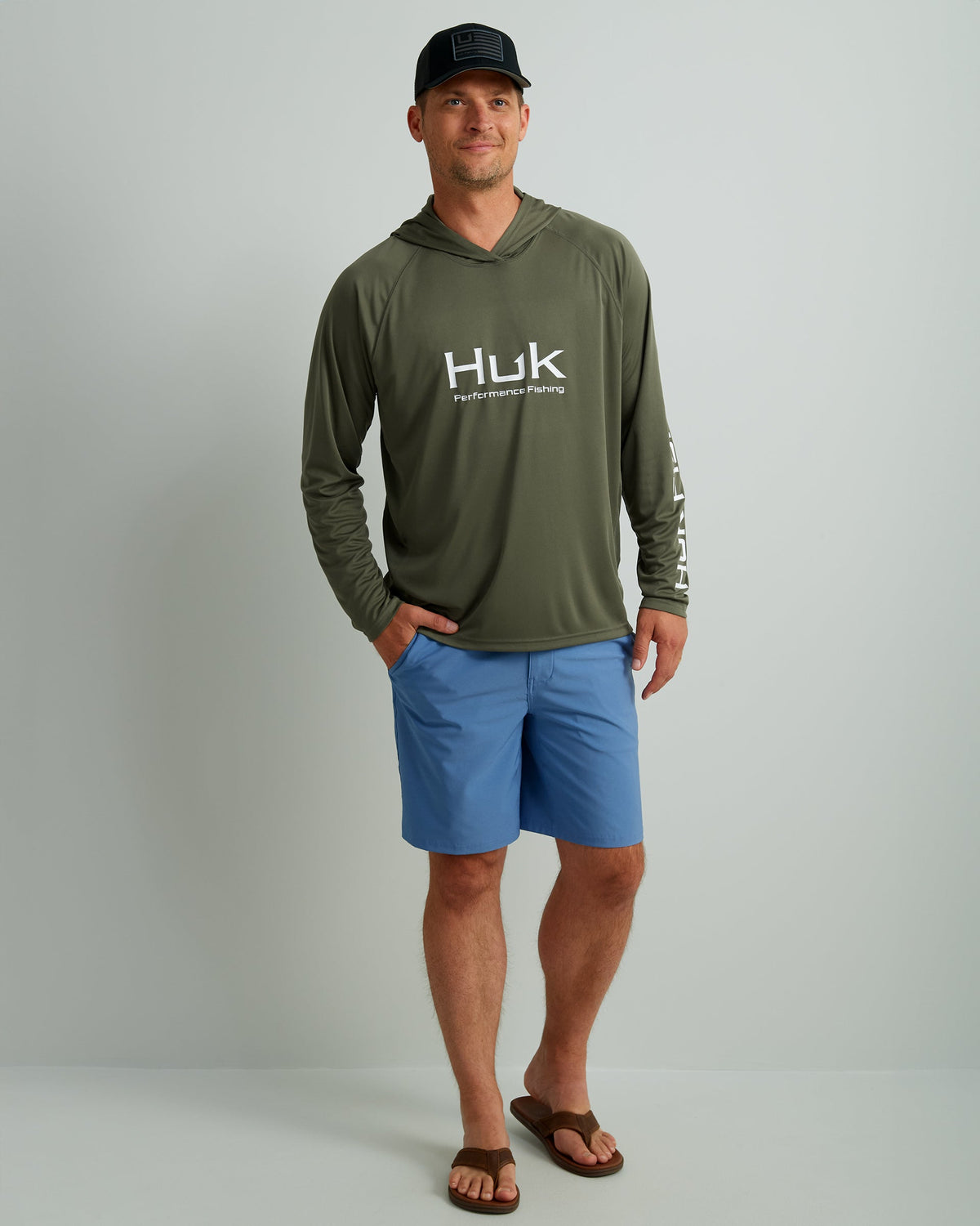 Huk Pursuit Performance Hoodie - Moss