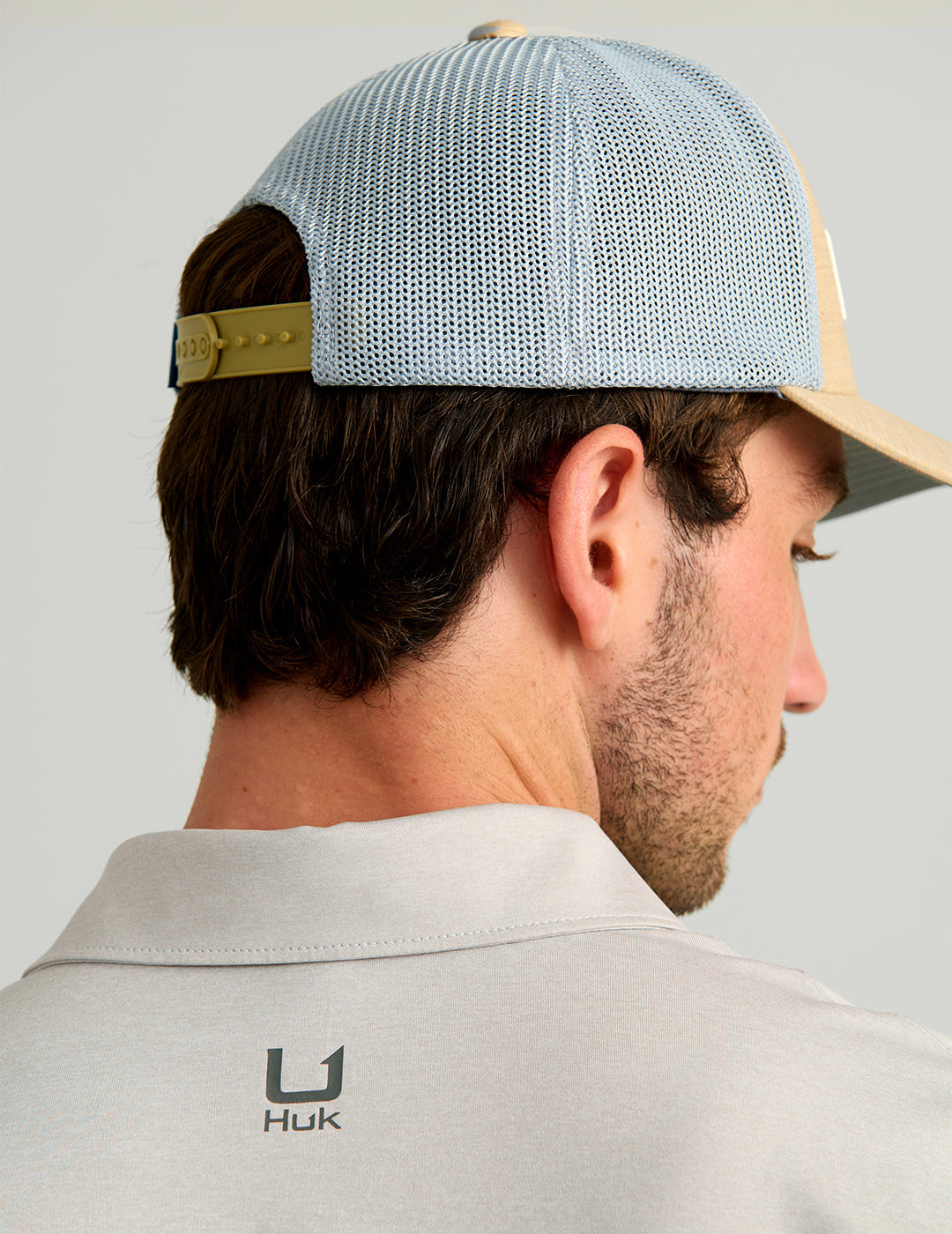 Huk Airweight Performance Polo - Seagull Heather