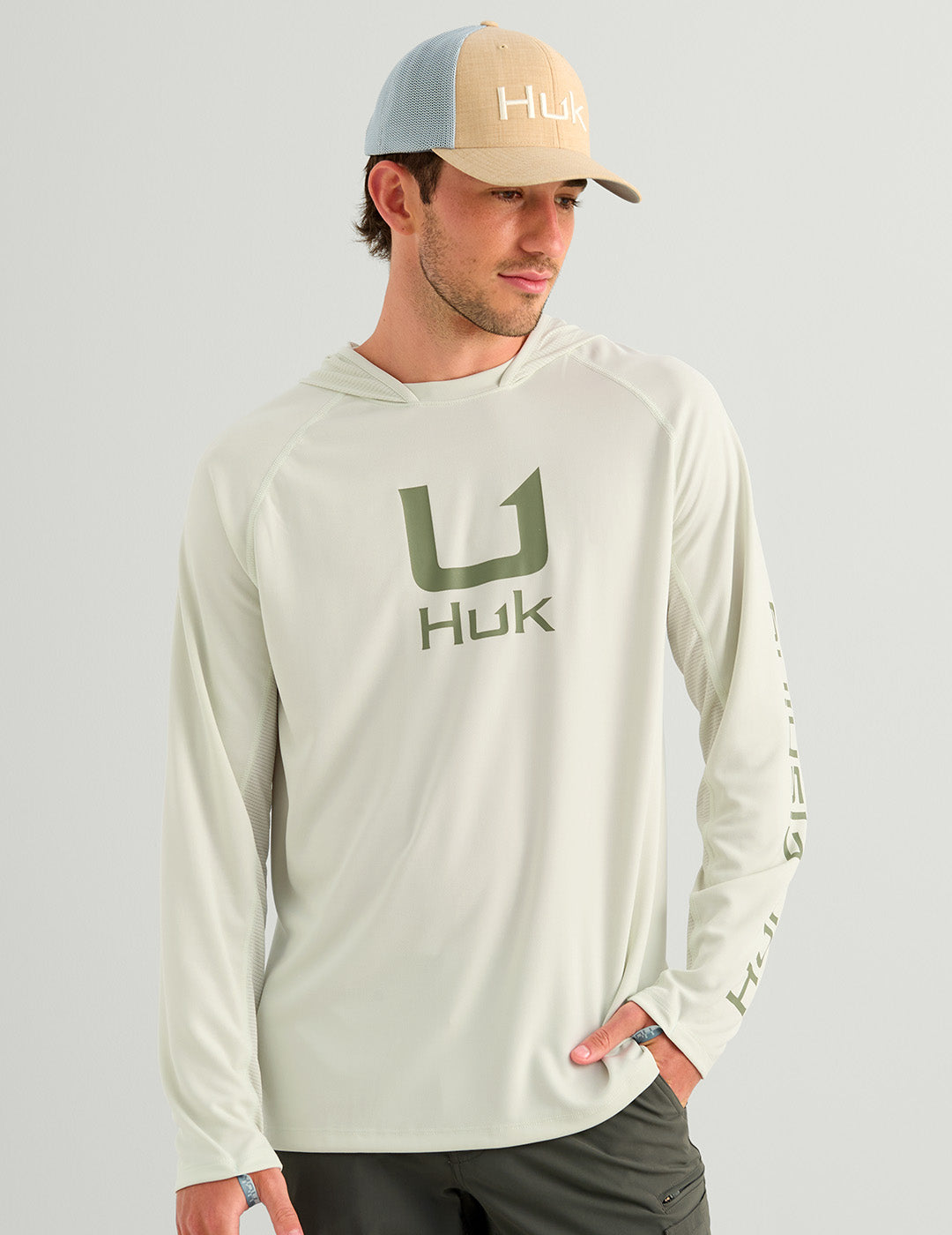Huk Icon Performance Hoodie - Pale Algae