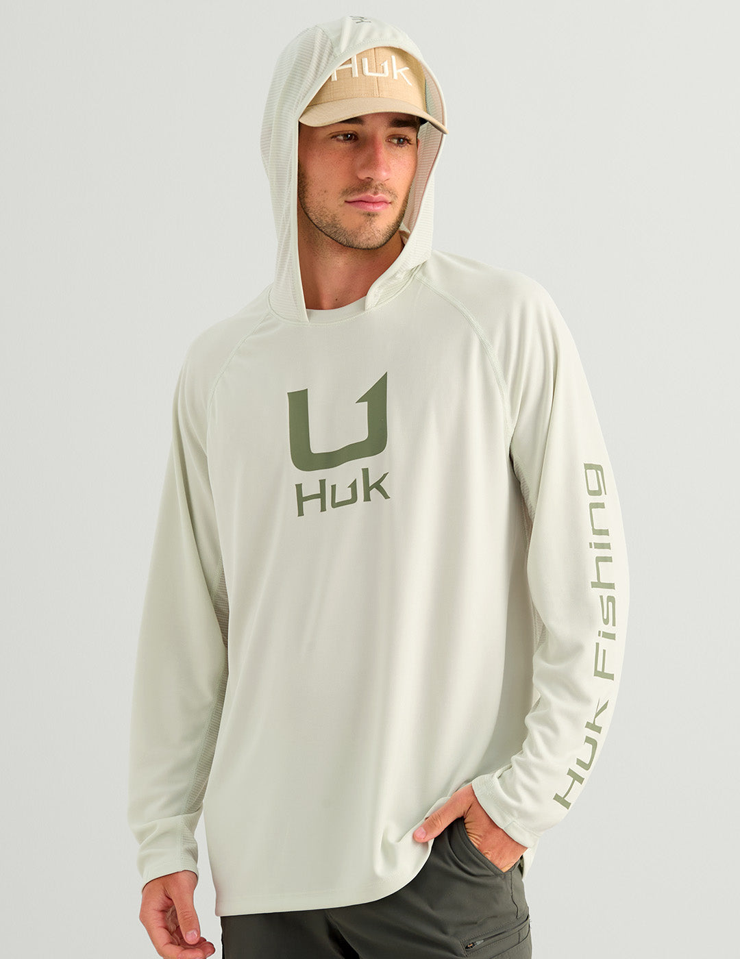 Huk Icon Performance Hoodie - Pale Algae