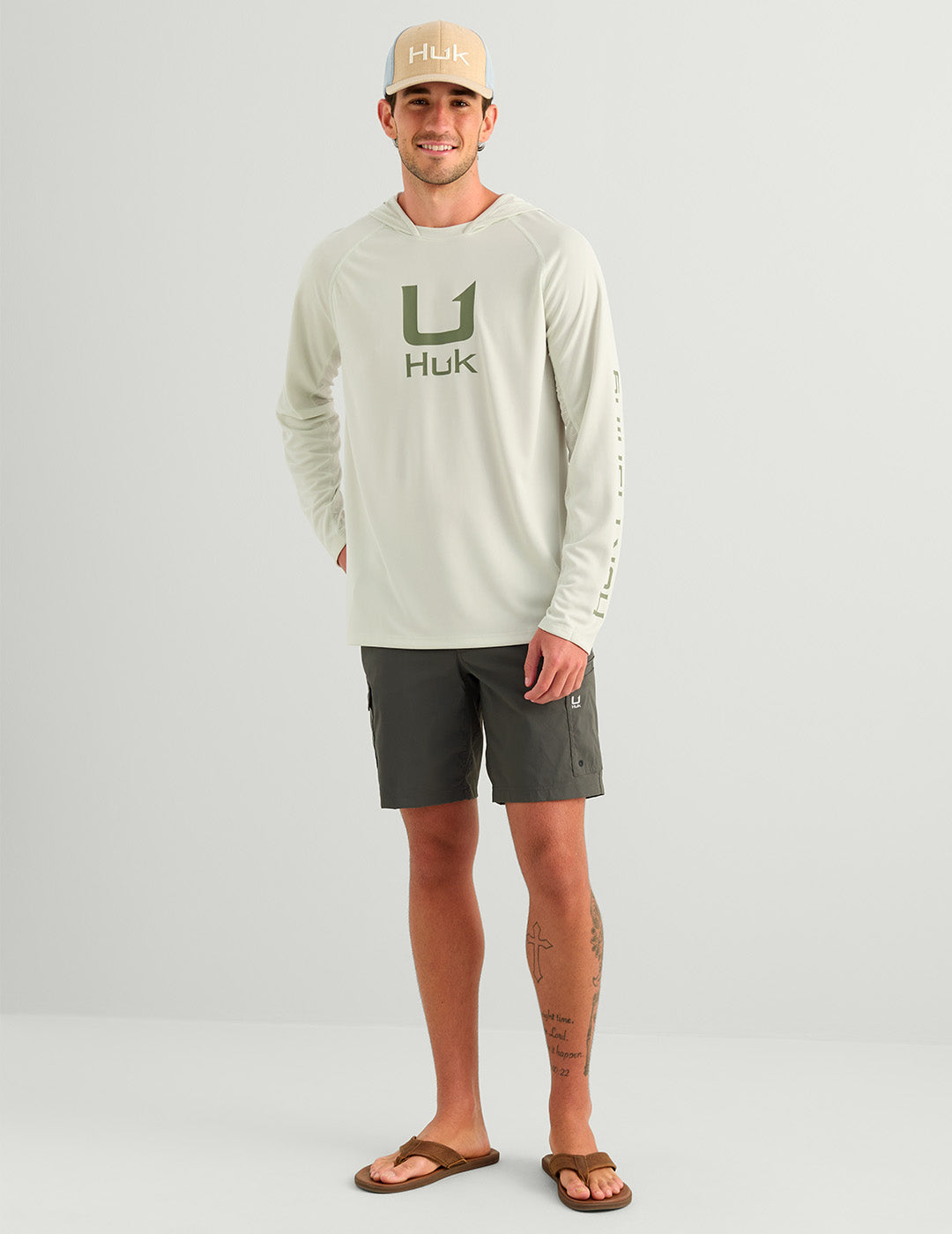 Huk Icon Performance Hoodie - Pale Algae
