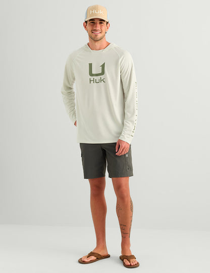 Huk Icon Performance Hoodie - Pale Algae