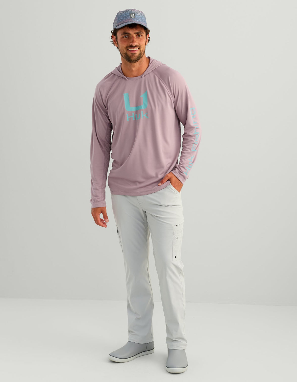 Huk Icon Performance Hoodie - Salt Plum