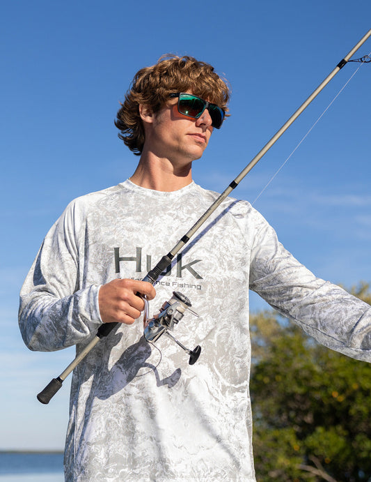 Huk Mossy Oak Pursuit Performance Crew - Mossy Oak Seagrass