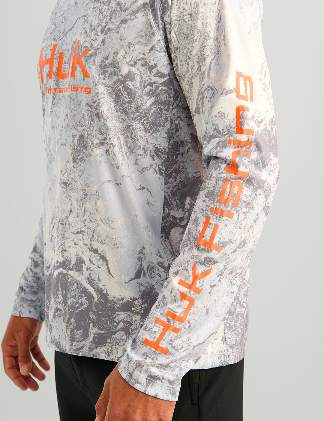 Huk Mossy Oak Pursuit Performance Hoodie - Mossy Oak Seagull