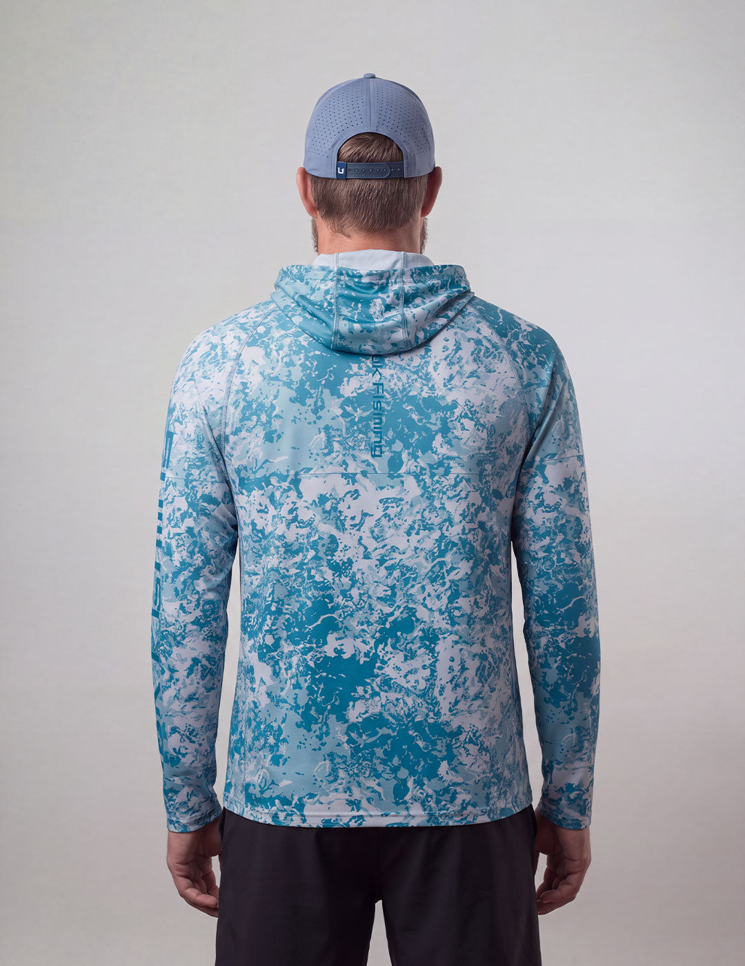 Huk Mossy Oak Pursuit Performance Hoodie - Mossy Oak Aqua Haze