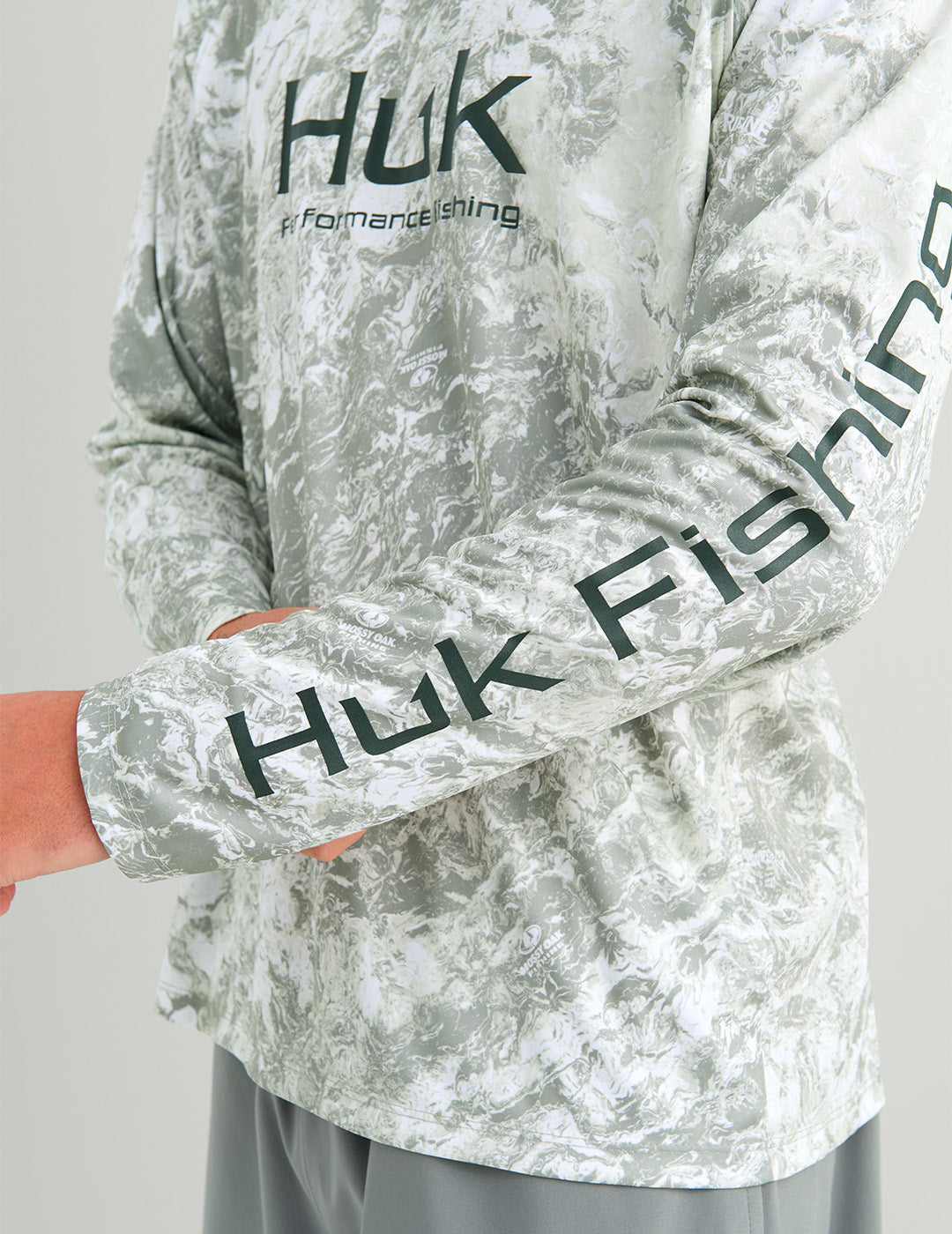 Huk Mossy Oak Pursuit Performance Hoodie - Mossy Oak Seagrass