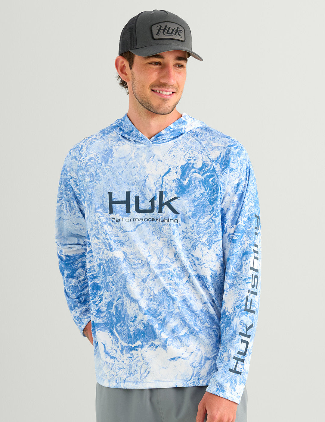 Huk Mossy Oak Pursuit Performance Hoodie - Mossy Oak Regatta