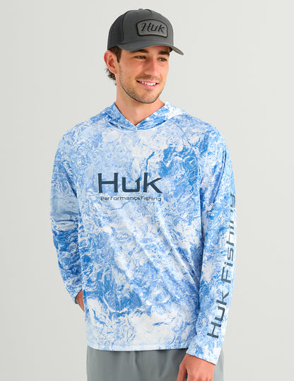 Huk Mossy Oak Pursuit Performance Hoodie - Mossy Oak Regatta