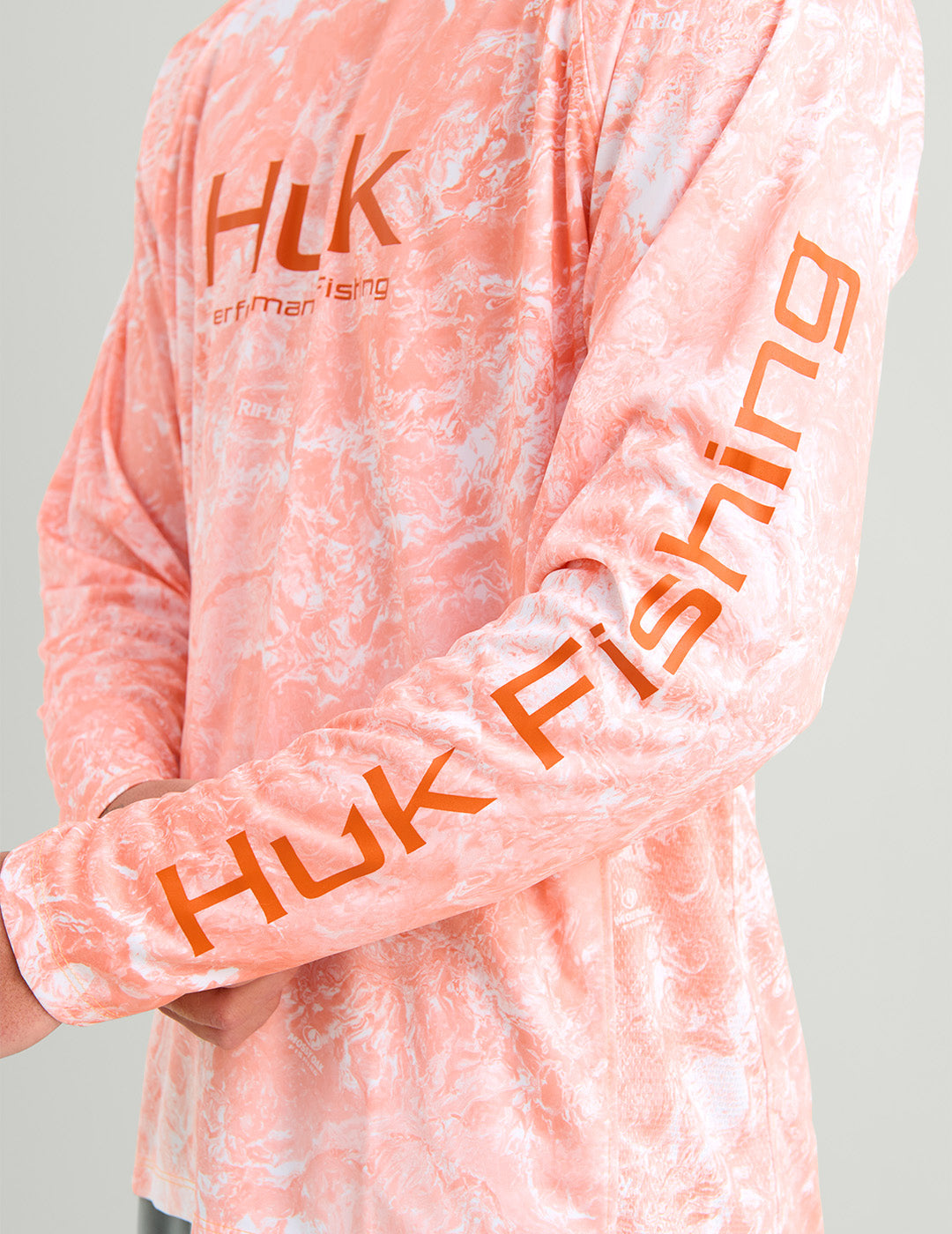 Huk Mossy Oak Pursuit Performance Hoodie - Mossy Oak Coral Reef